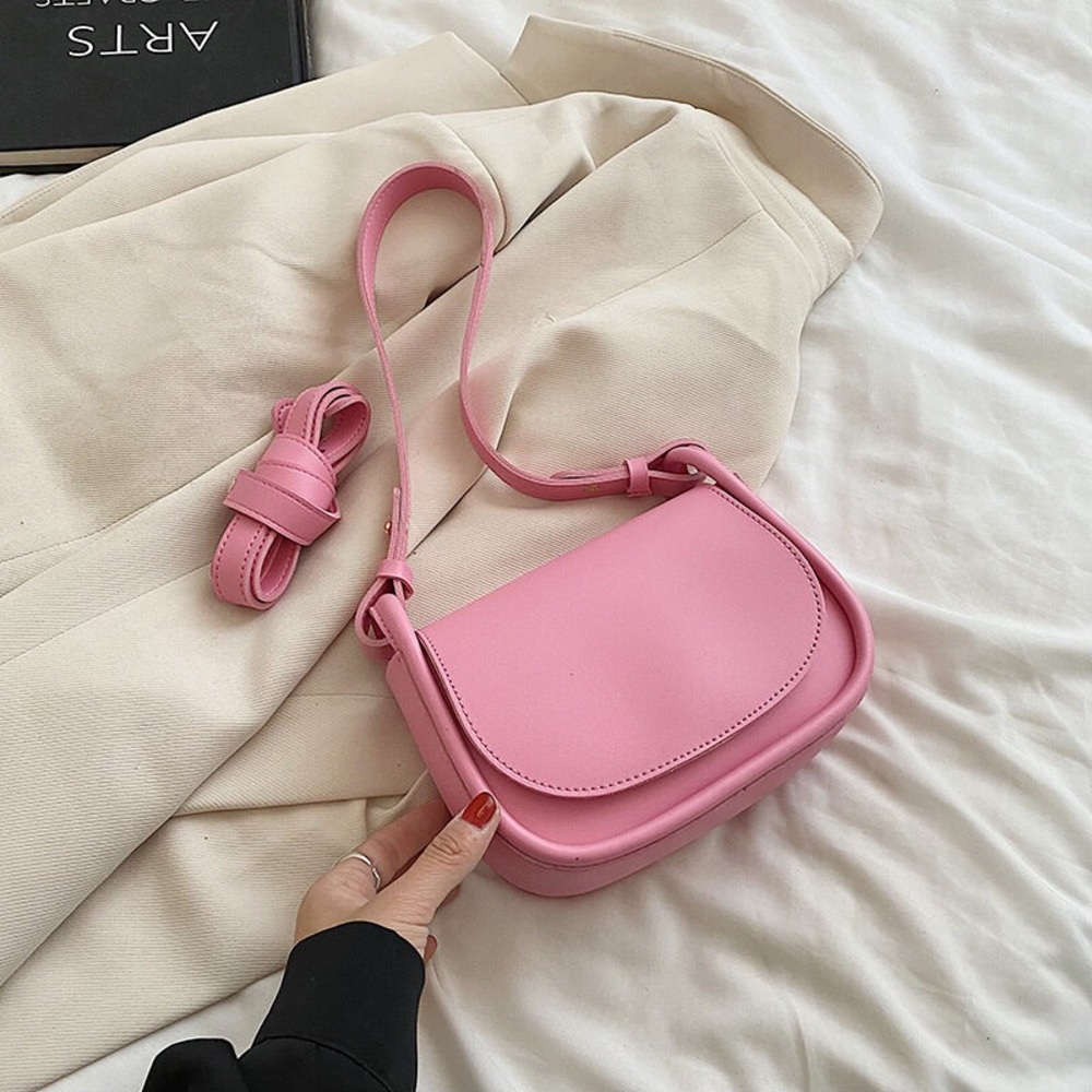 Mini Pink Crossbody Bag – Elegant Leather Shoulder Handbag
